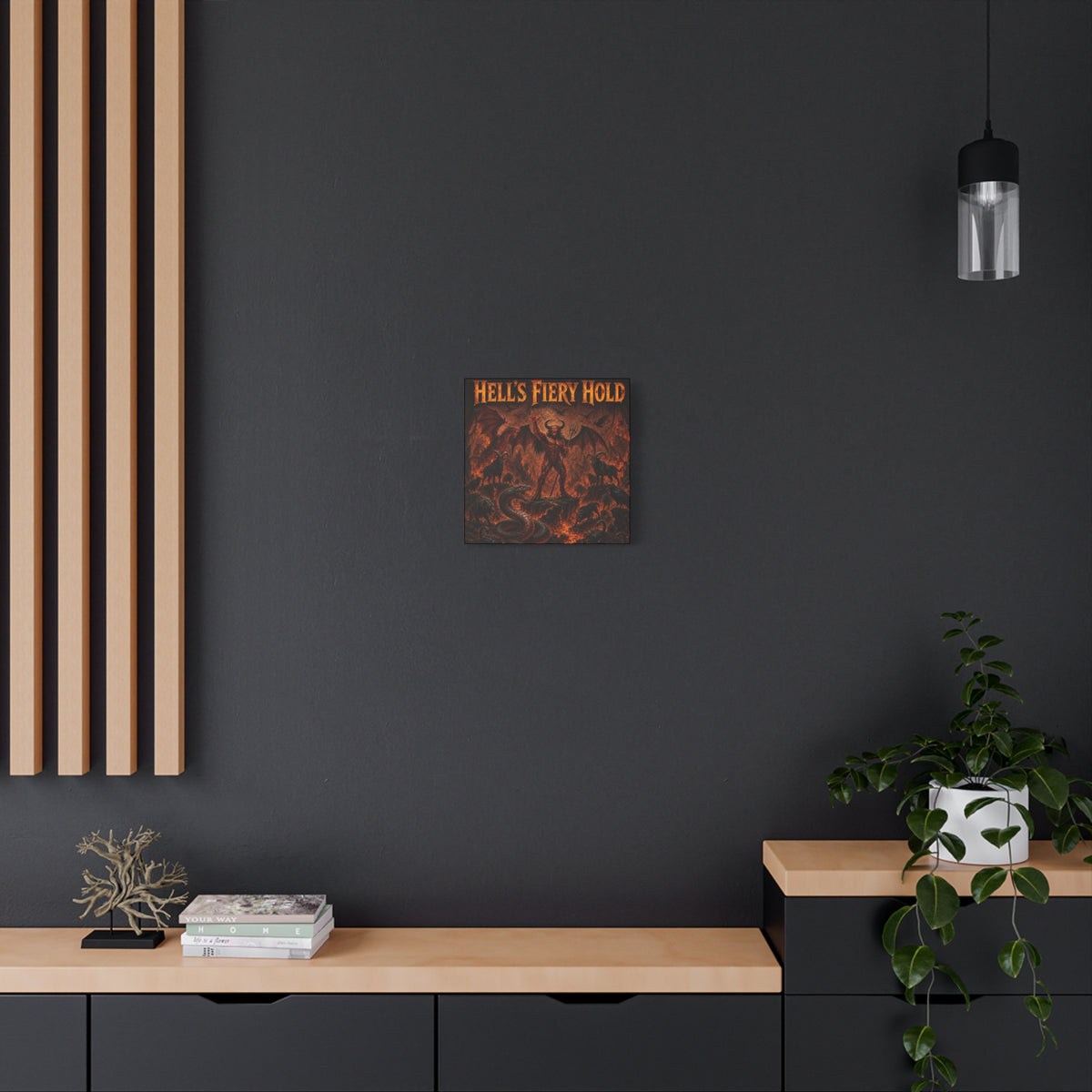 Hellish Demon Canvas Print — Stretched Matte Wall Art (1.25")