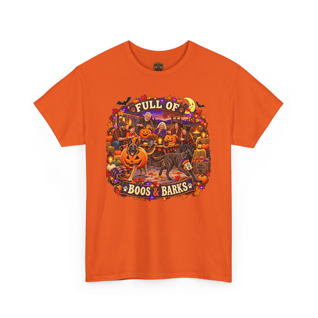 Halloween Dog T‑Shirt - "Full of Boos & Barks" Graphic Tee