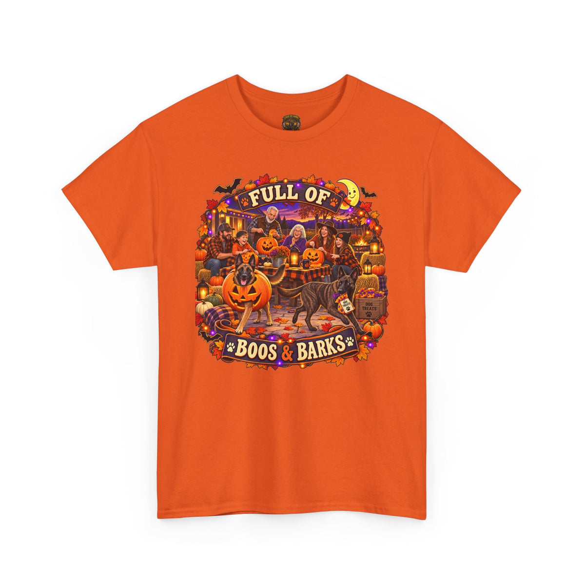 Halloween Dog T‑Shirt - "Full of Boos & Barks" Graphic Tee