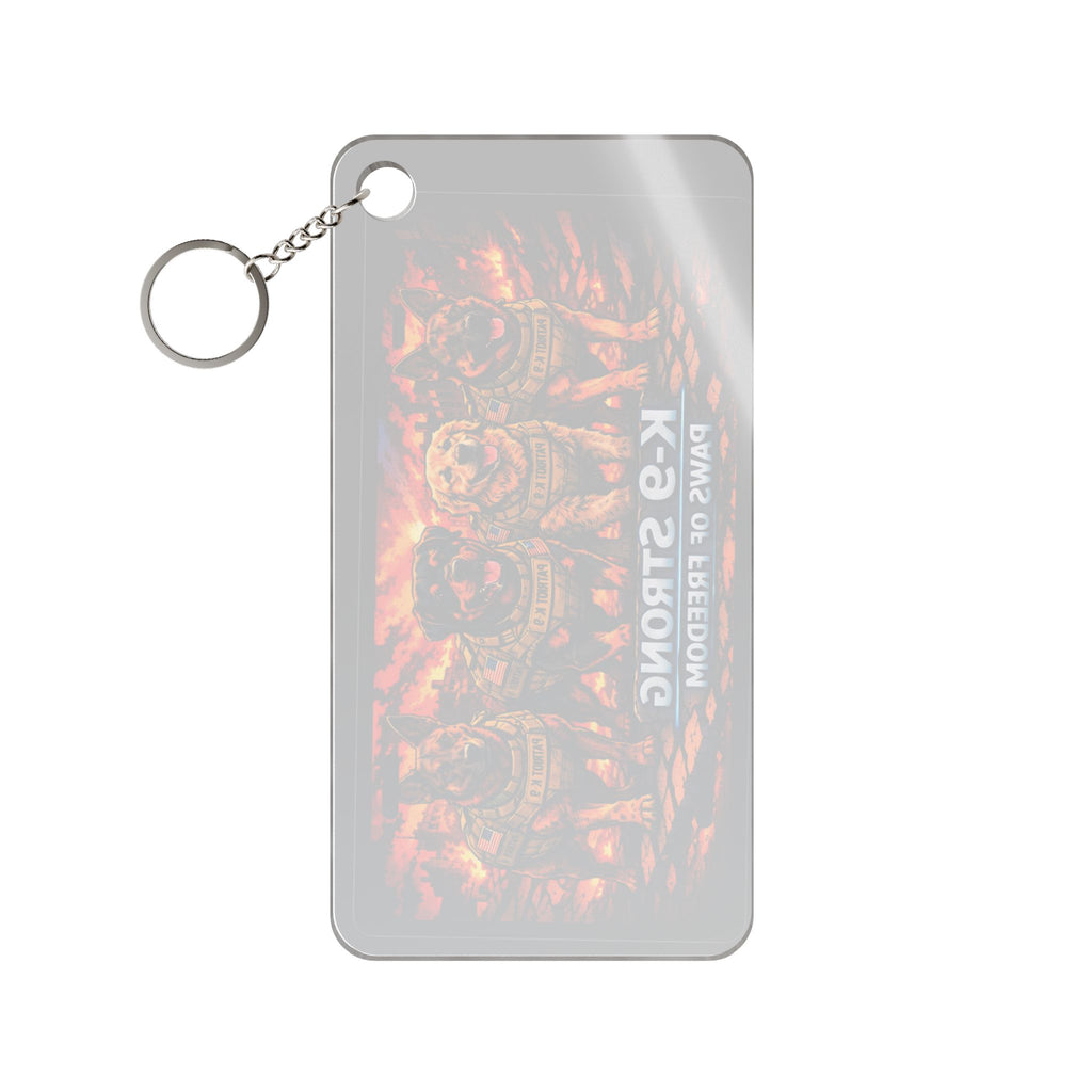 K9 Strong Paws of Freedom Keychain — Military Working Dog Tribute