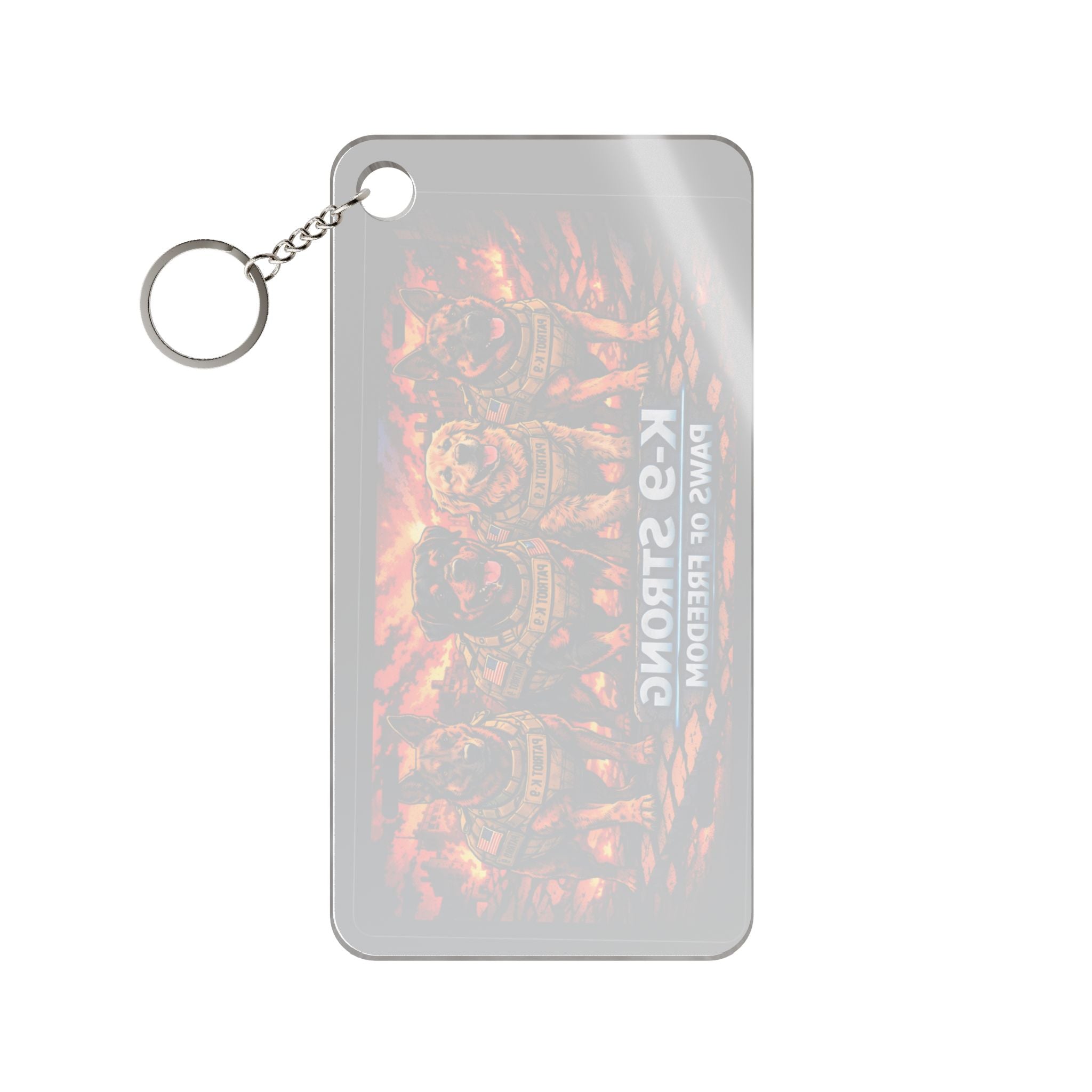 K9 Strong Paws of Freedom Keychain — Military Working Dog Tribute