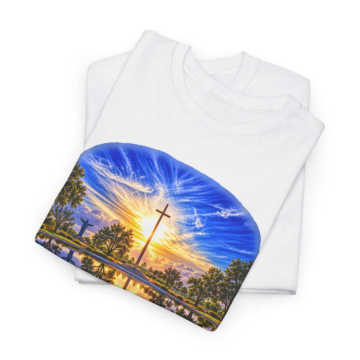 Christian Inspirational Cross Reflection Faith T-Shirt