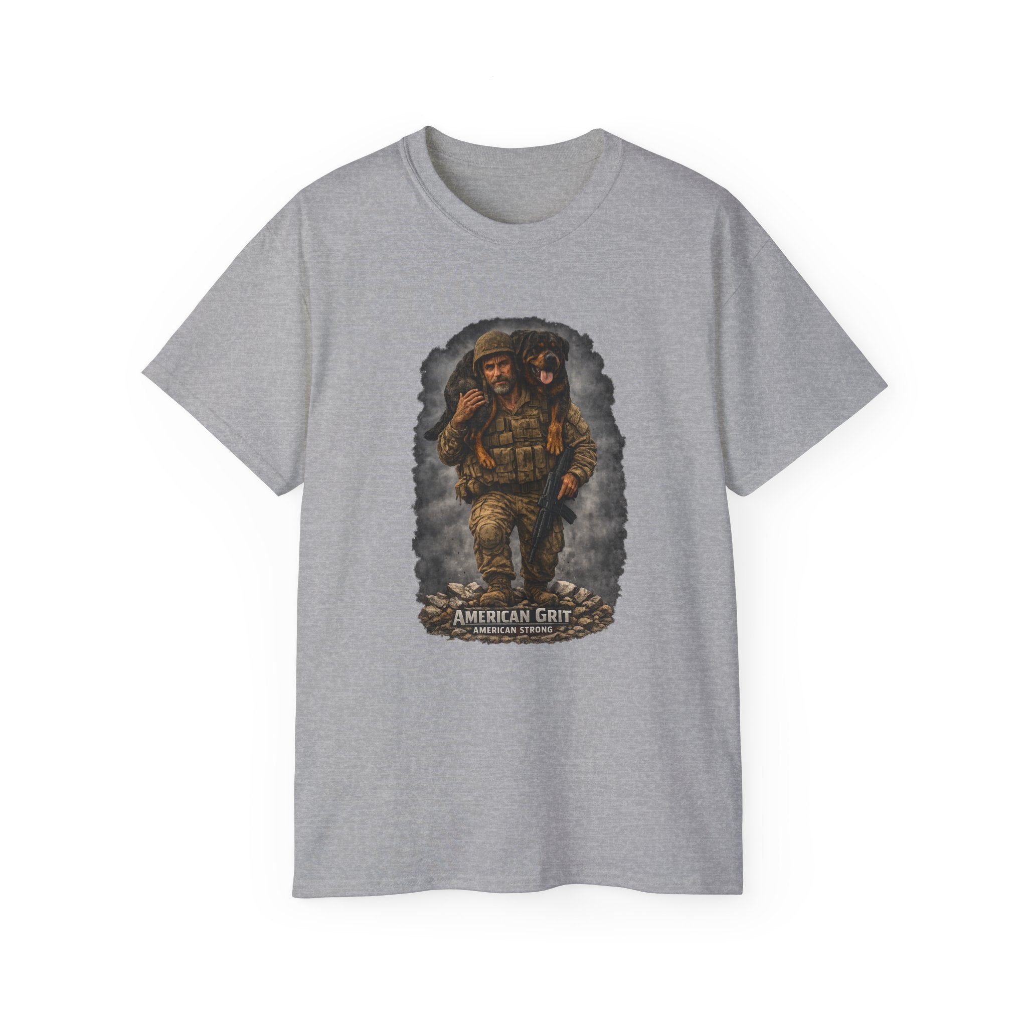 American Grit Military Soldier Tee — Patriotic Veteran T‑Shirt