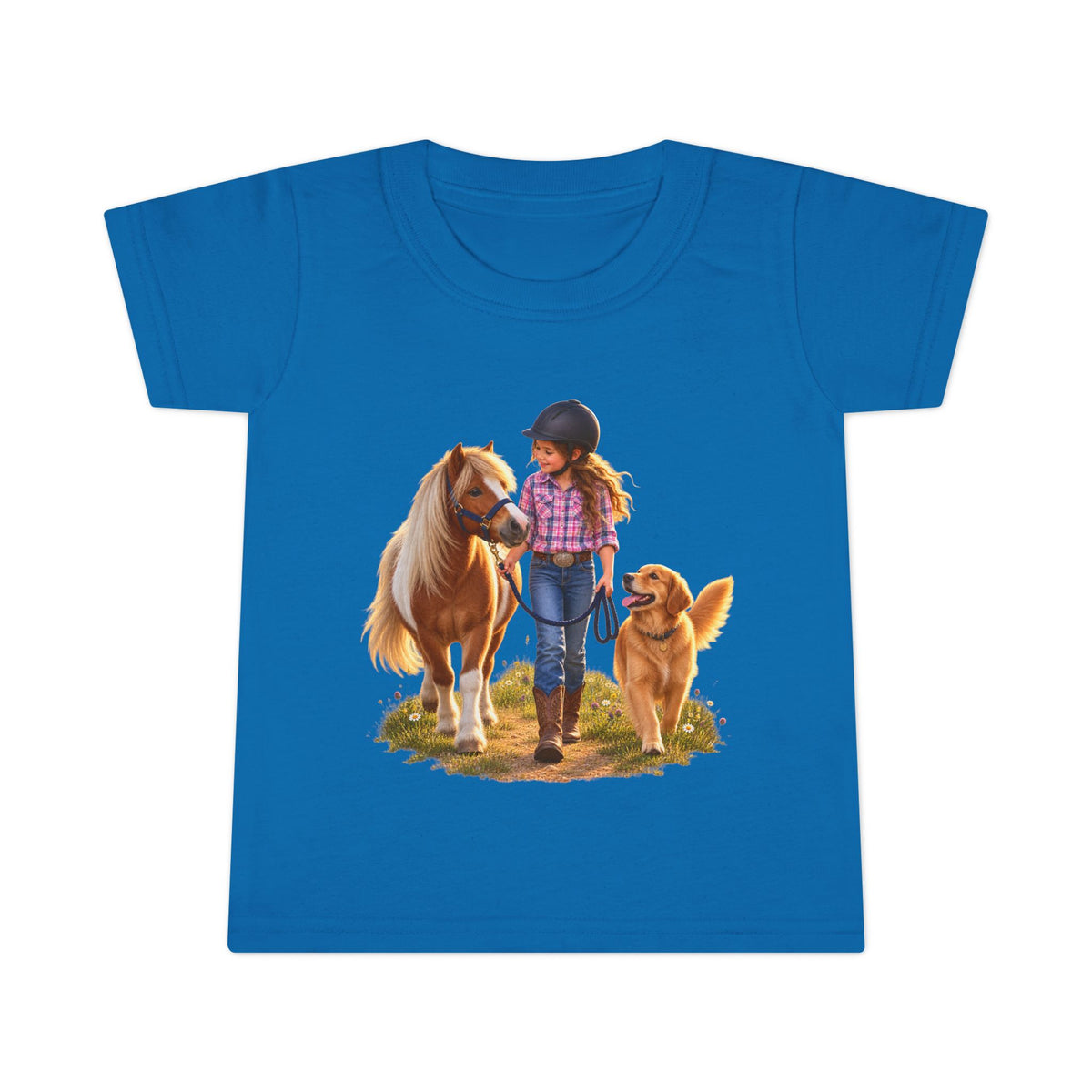 Toddler Horse & Dog Tee — Little Rider Graphic T-Shirt