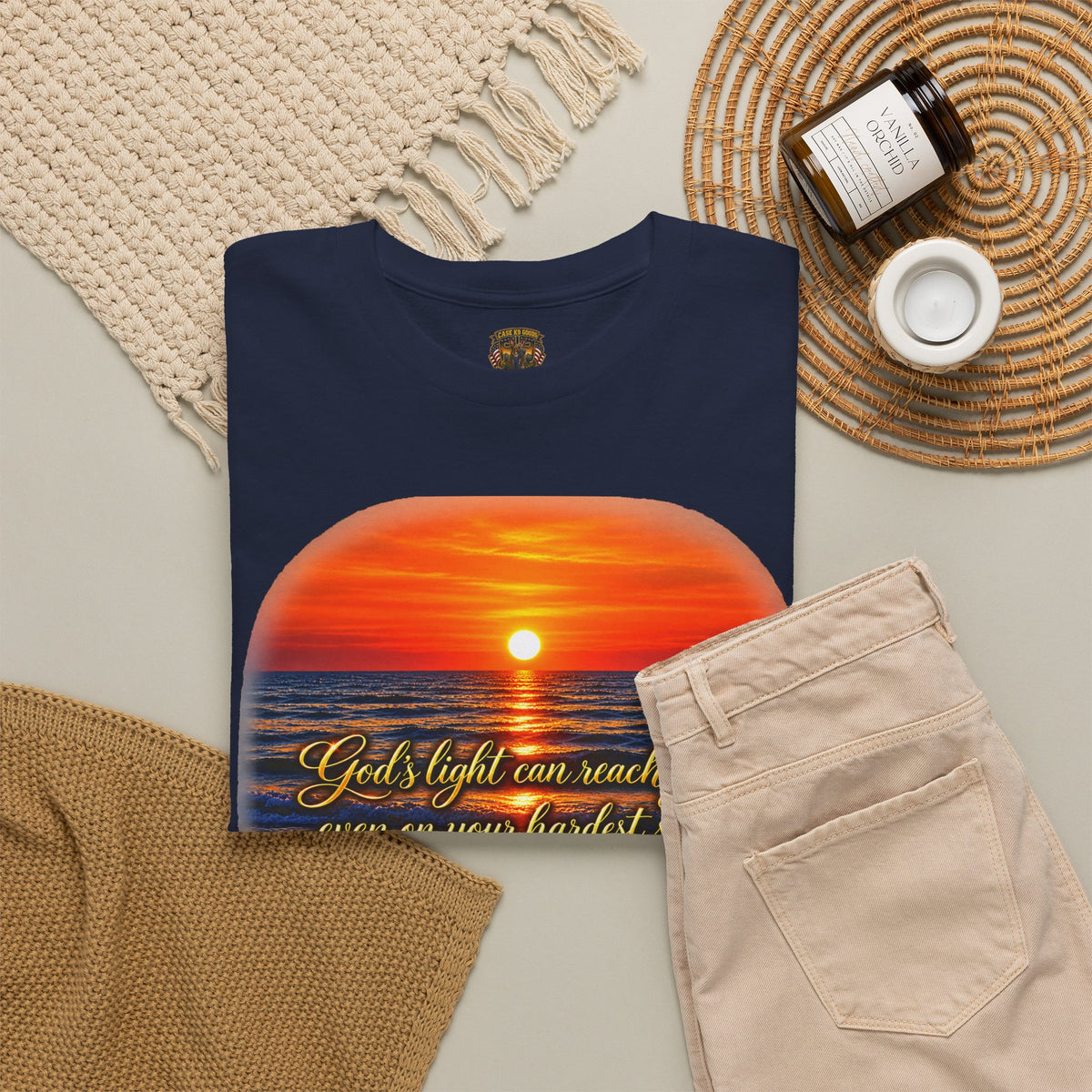 “You’ll Light Up My Whole World” Sunset Quote T-Shirt