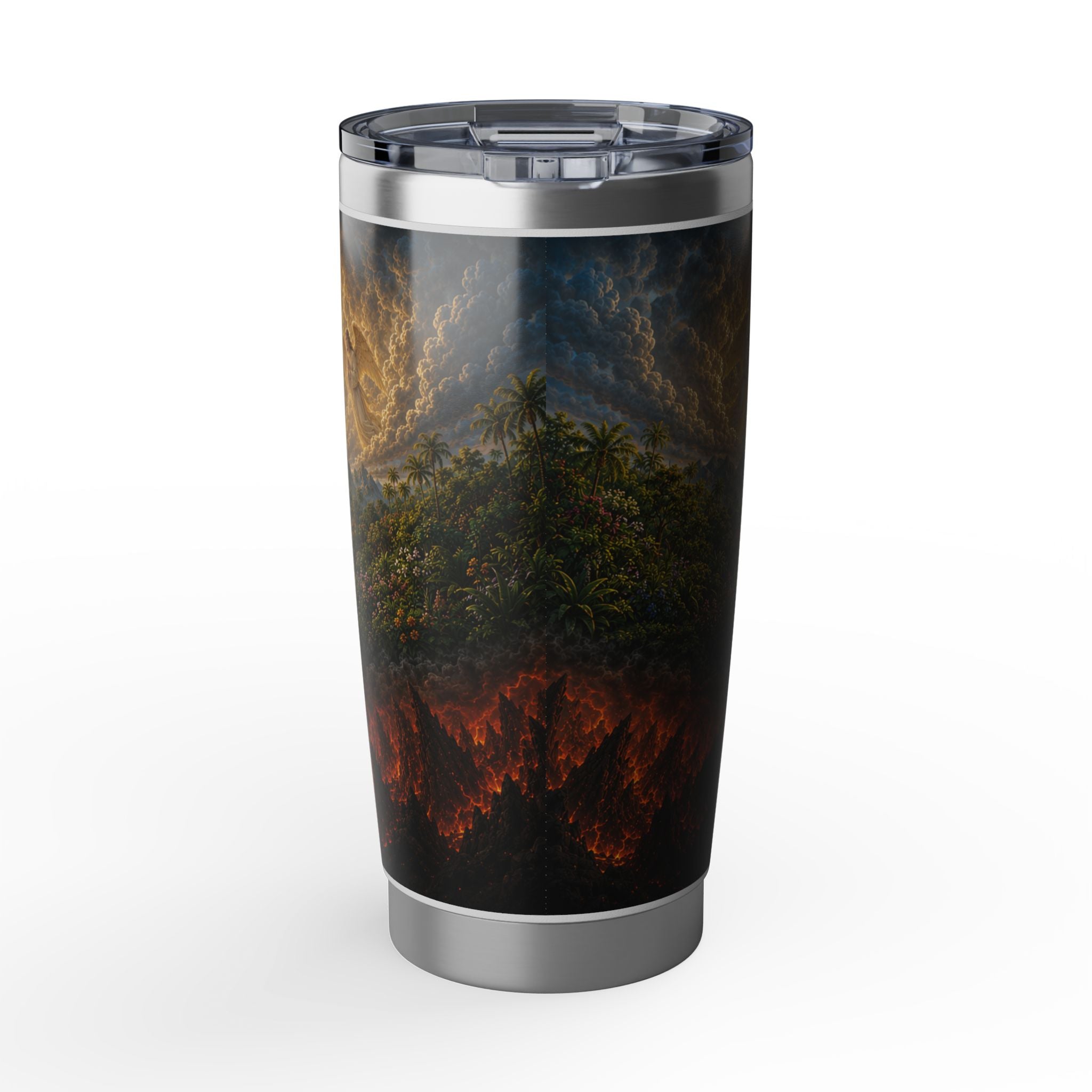 Christian Prayer Tumbler - "Lord, When Temptation…" 20oz Insulated Travel Cup