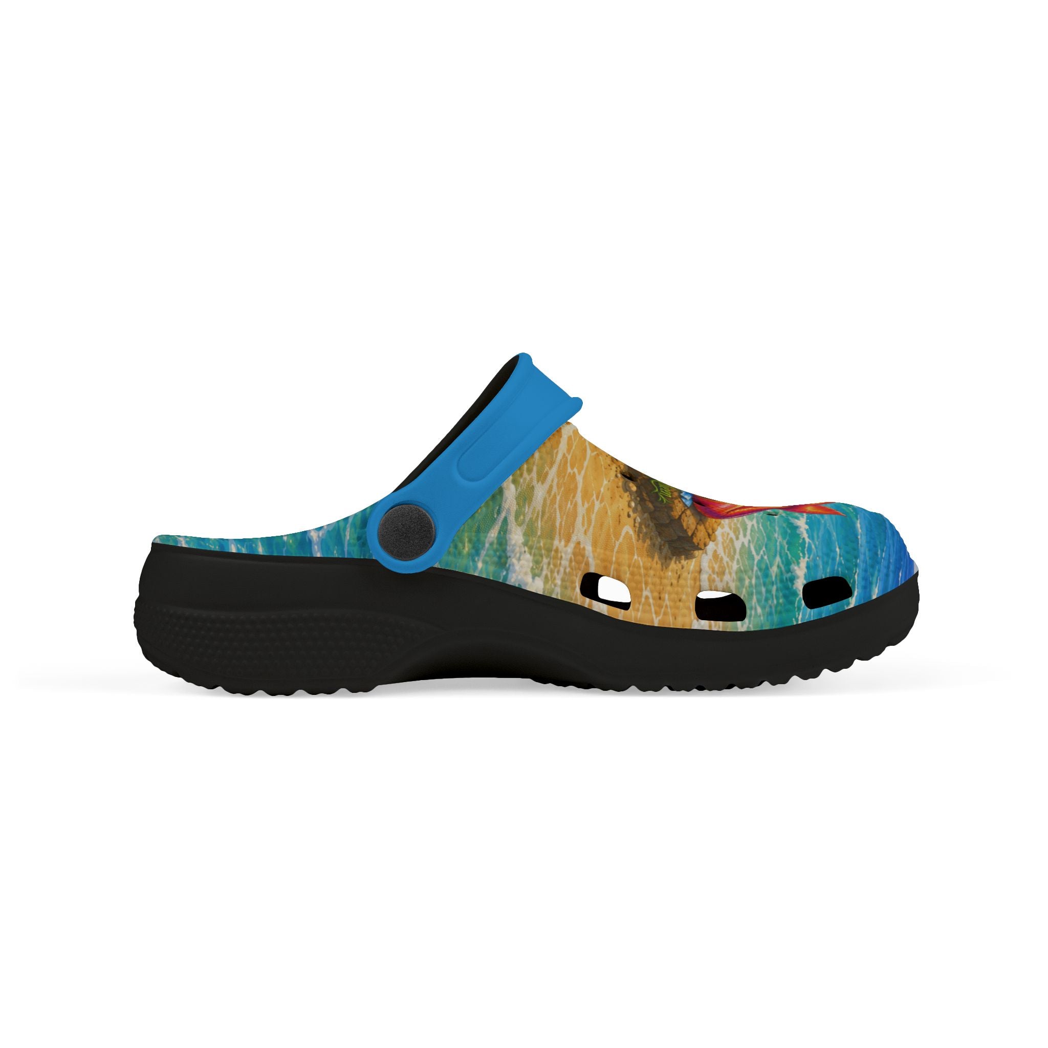 Kids Mermaid Beach EVA Foam Clogs — Colorful Seaside Slip-On Sandals