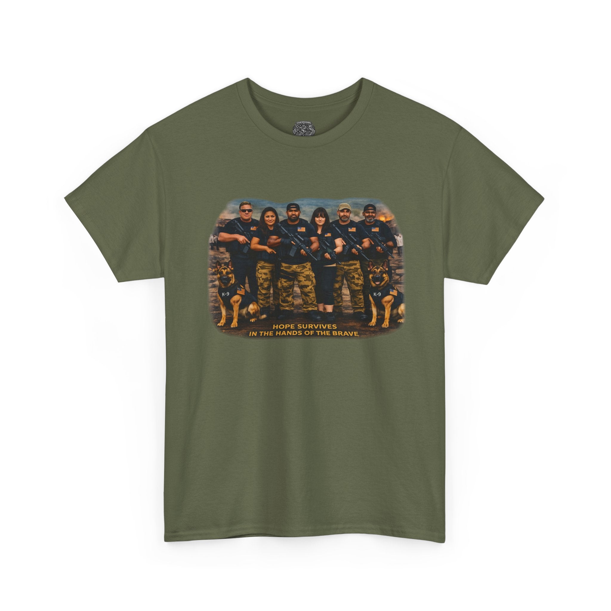 Vintage Military K-9 Unit T-Shirt – 'The Original K9' Retro Dog Handler Crew Tee