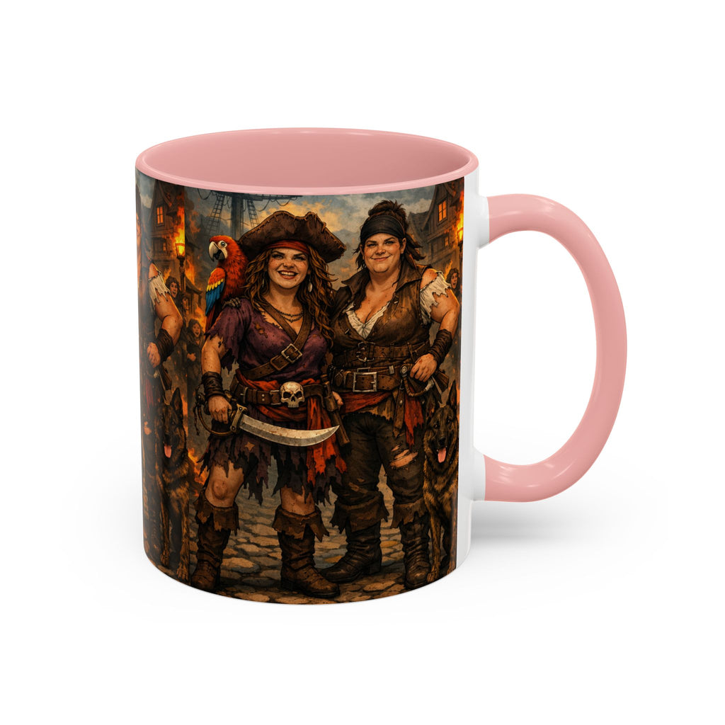Pirate Family Coffee Mug — Fantasy Buccaneer Artwork 11/15oz