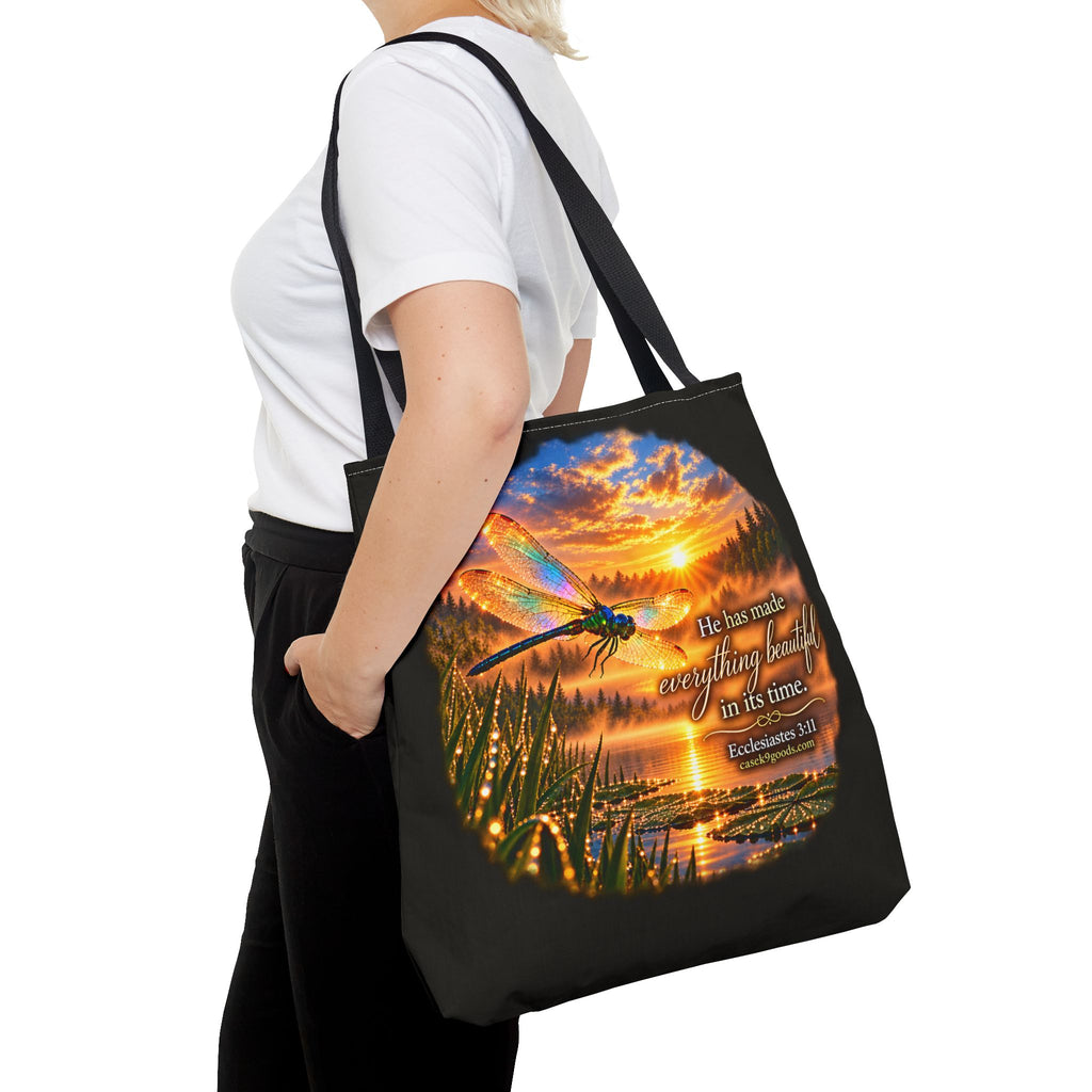He Has Made Everything Beautiful Tote Bag – Inspirational Nature Sunset Design