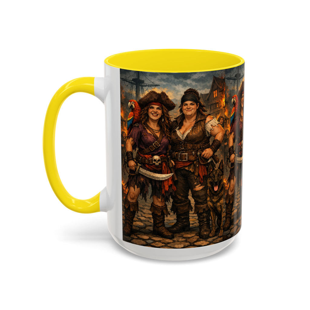 Pirate Family Coffee Mug — Fantasy Buccaneer Artwork 11/15oz