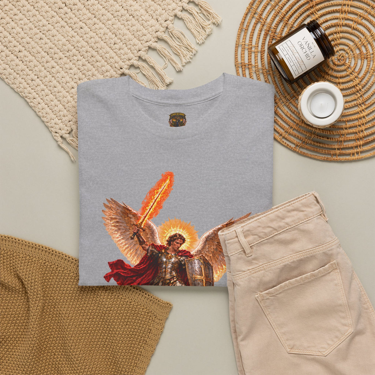Archangel Michael T-Shirt — Saint Michael Save Us in Battle Graphic Tee