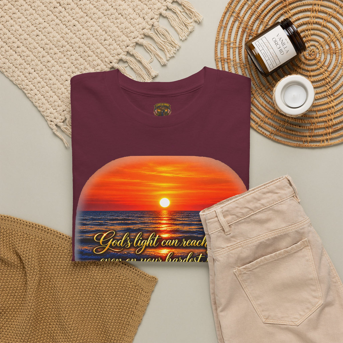 “You’ll Light Up My Whole World” Sunset Quote T-Shirt