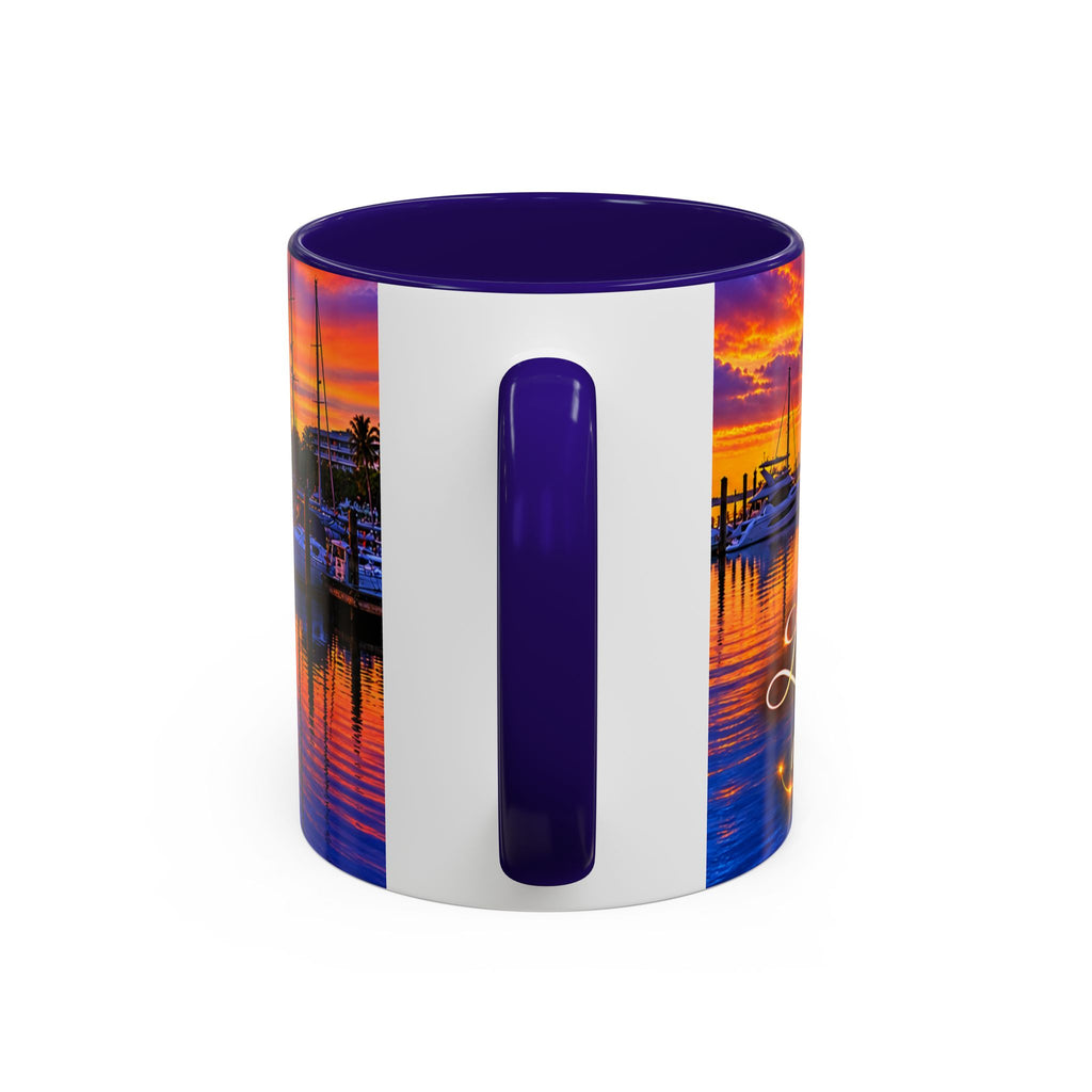 “Inspirational coffee cup” Sunset Marina Mug