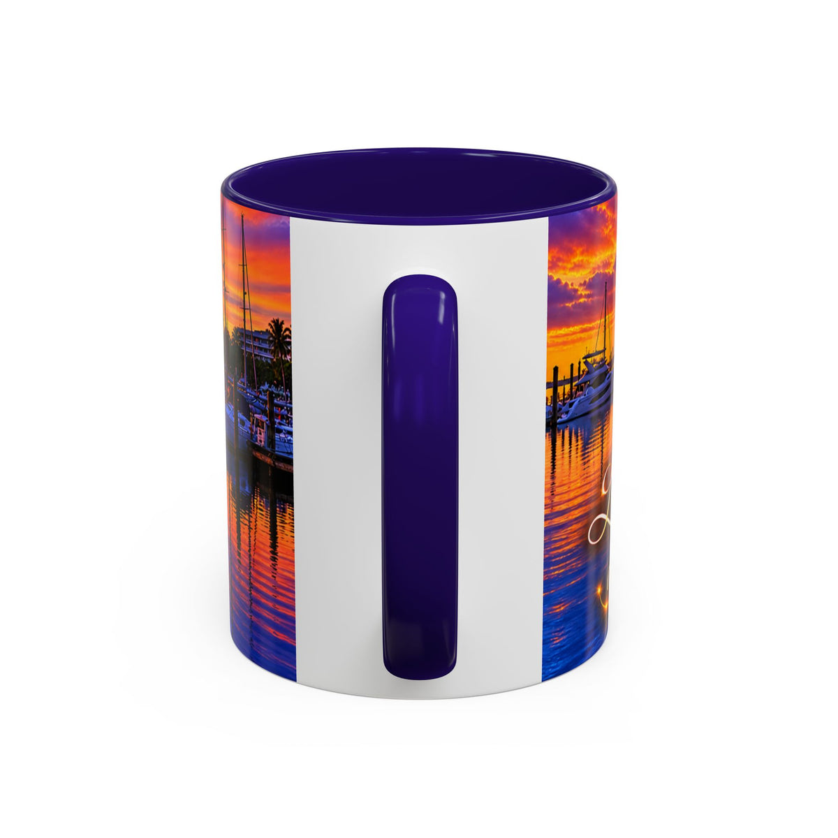 “Inspirational coffee cup” Sunset Marina Mug