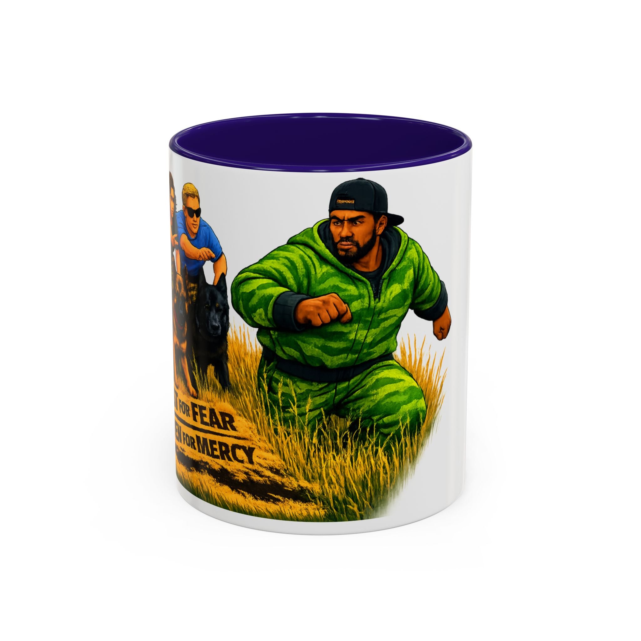 K9 Team Training Day Mug — 'No Fear, No Mercy' Coffee Cup