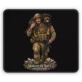 American Grit Military Gaming Mouse Pad — Soldier Carrying Dog "American Strong"