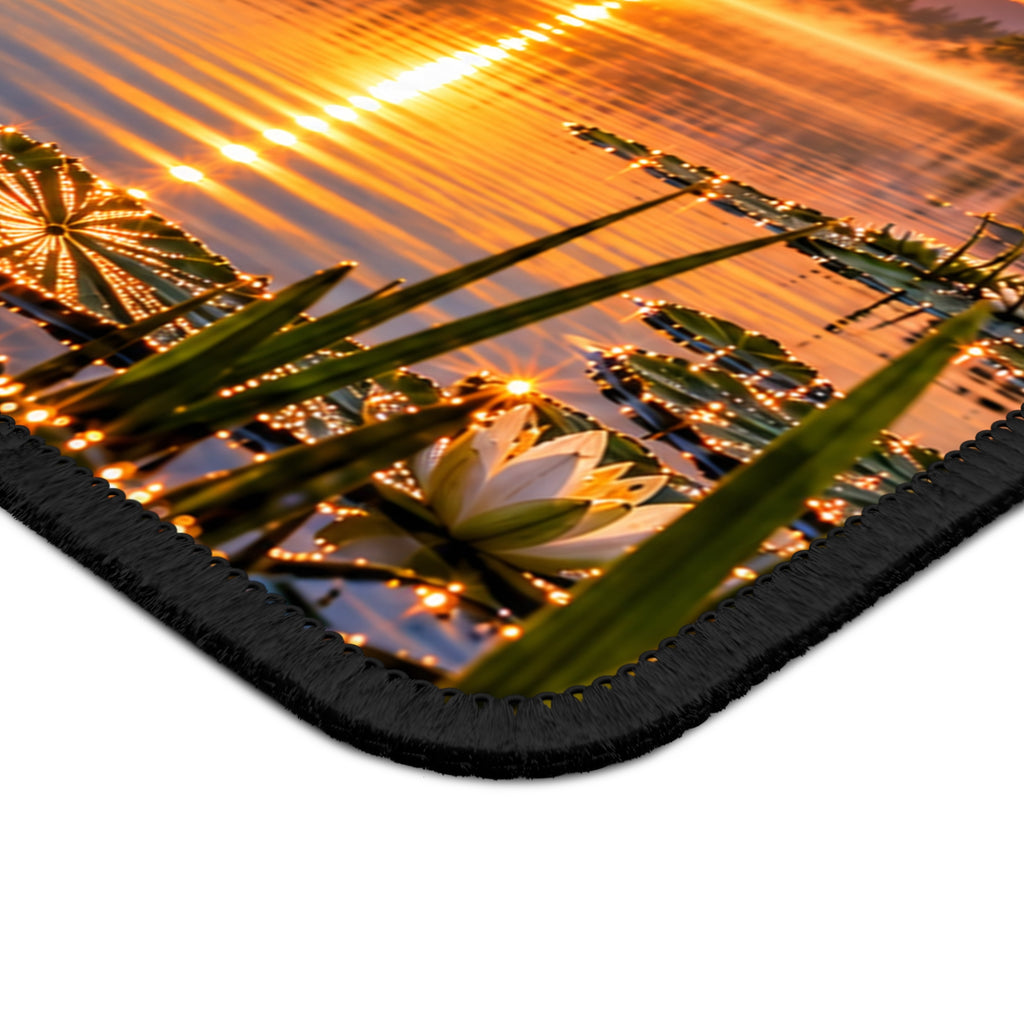Dragonfly Sunrise Mouse Pad — Ecclesiastes 3:11 Inspirational Gaming Pad