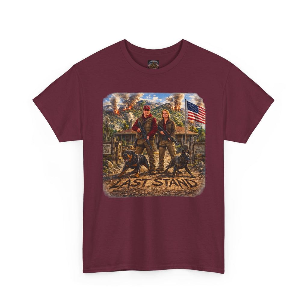 Last Stand T‑Shirt — Patriotic Western Cowboy Graphic Tee