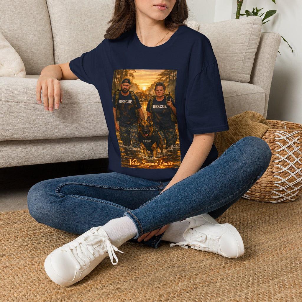 Rescue K-9 Team T-Shirt — Firefighter Search & Rescue Tribute