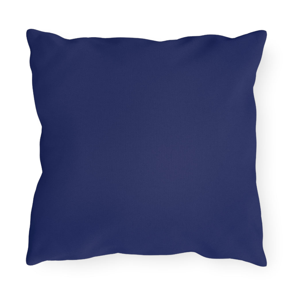 Outdoor Pillow — Patriotic Hunting Couple with Guard Dogs Accent Pillow