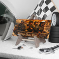 Metal Vanity Plate – "Courage Under Fire" Military K-9 Rescue Design
