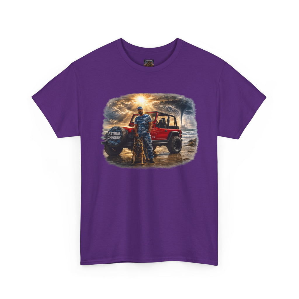 Storm Chaser Sunset T-Shirt — Off-Road Camping Adventure Graphic Tee