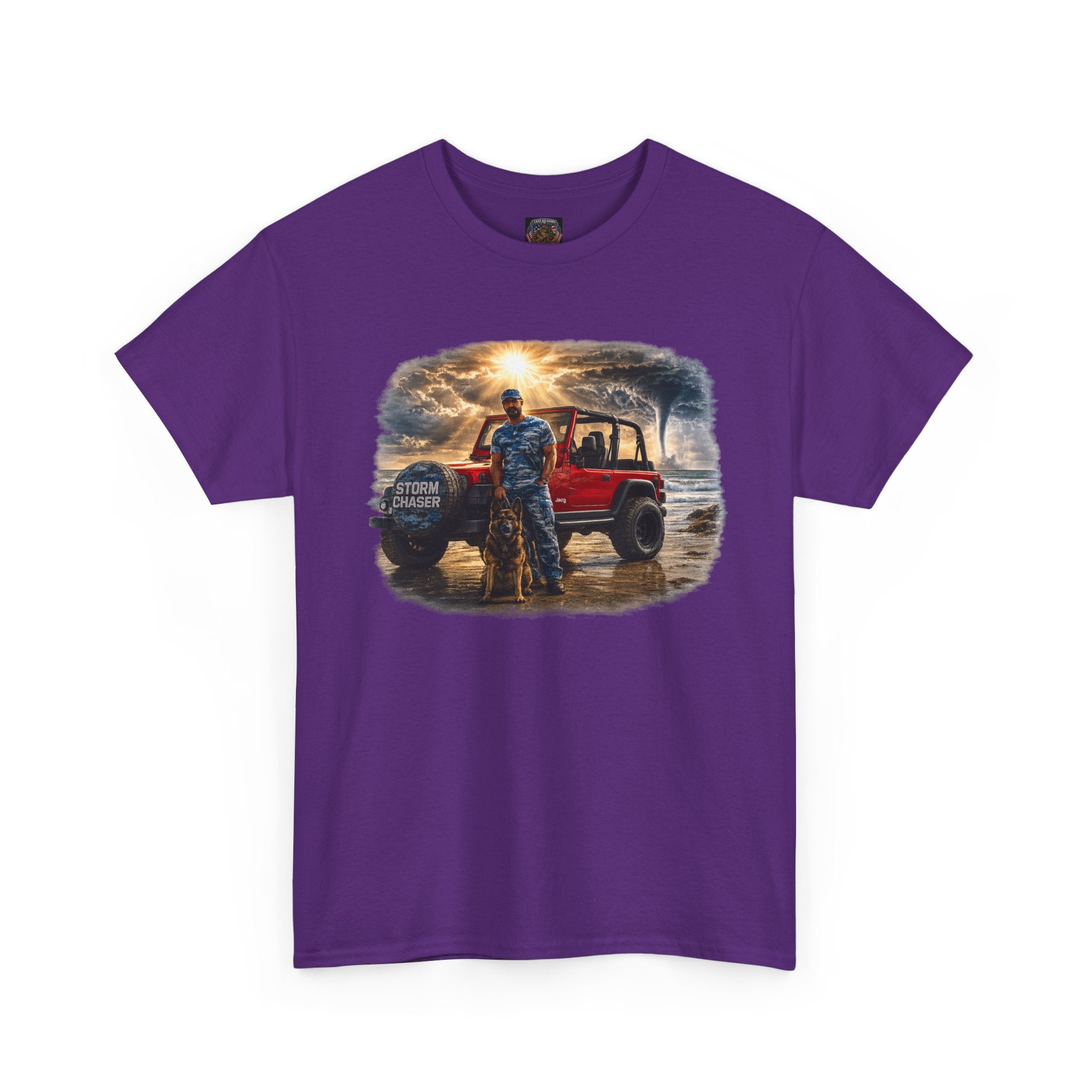 Storm Chaser Sunset T-Shirt — Off-Road Camping Adventure Graphic Tee