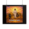 Rolled Poster — Jesus with K-9 Dogs "The Fallen Are Lifted" Memorial Wall Art