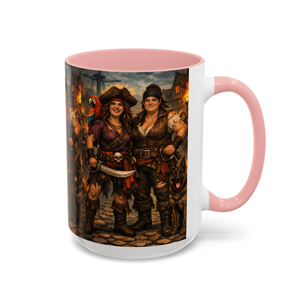 Pirate Family Coffee Mug — Fantasy Buccaneer Artwork 11/15oz