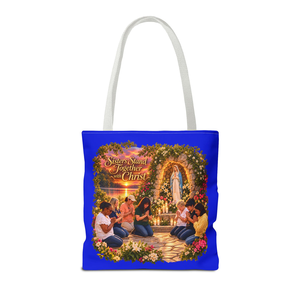 Sisters Standing Together in Christ Religious Christian Tote Bag