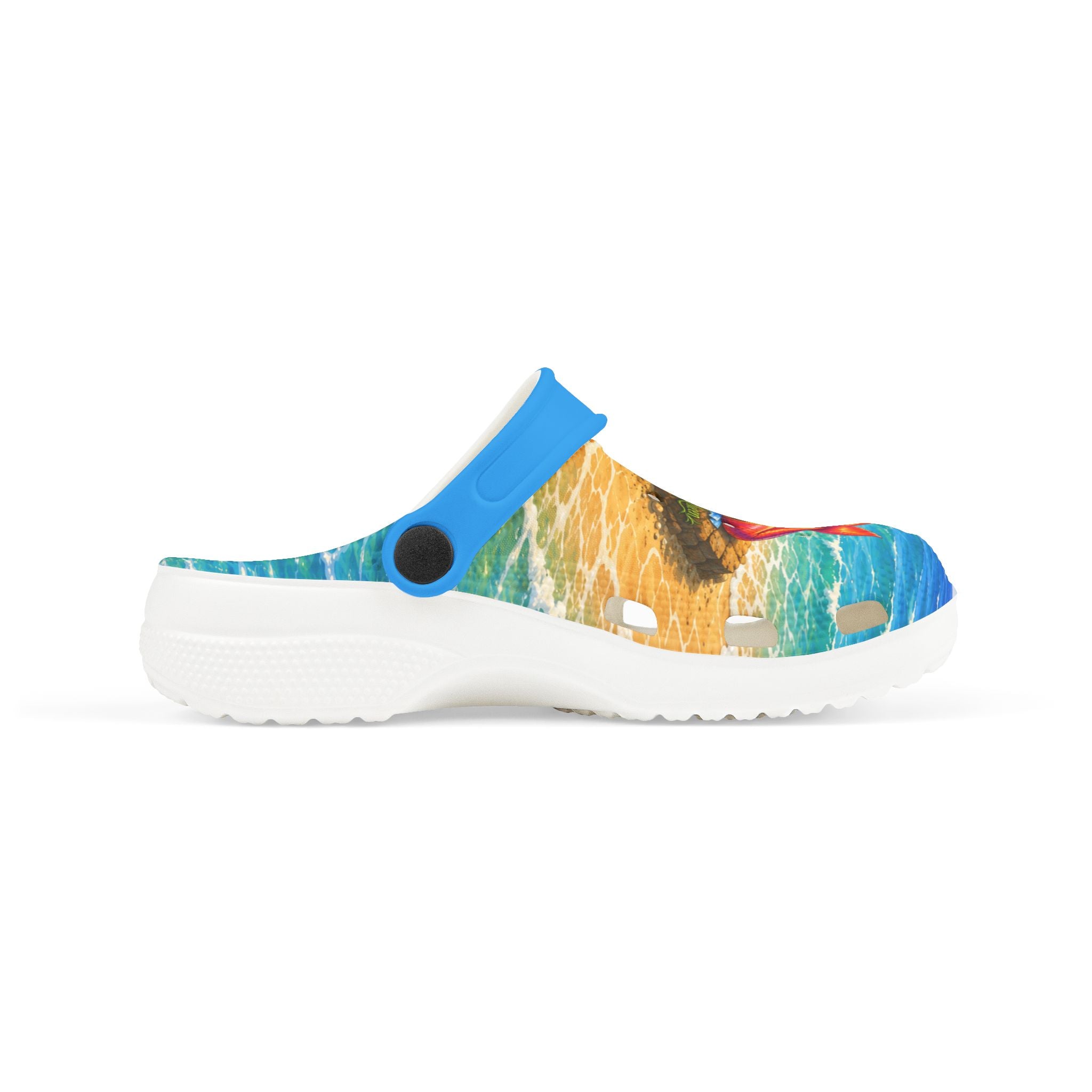 Kids Mermaid Beach EVA Foam Clogs — Colorful Seaside Slip-On Sandals