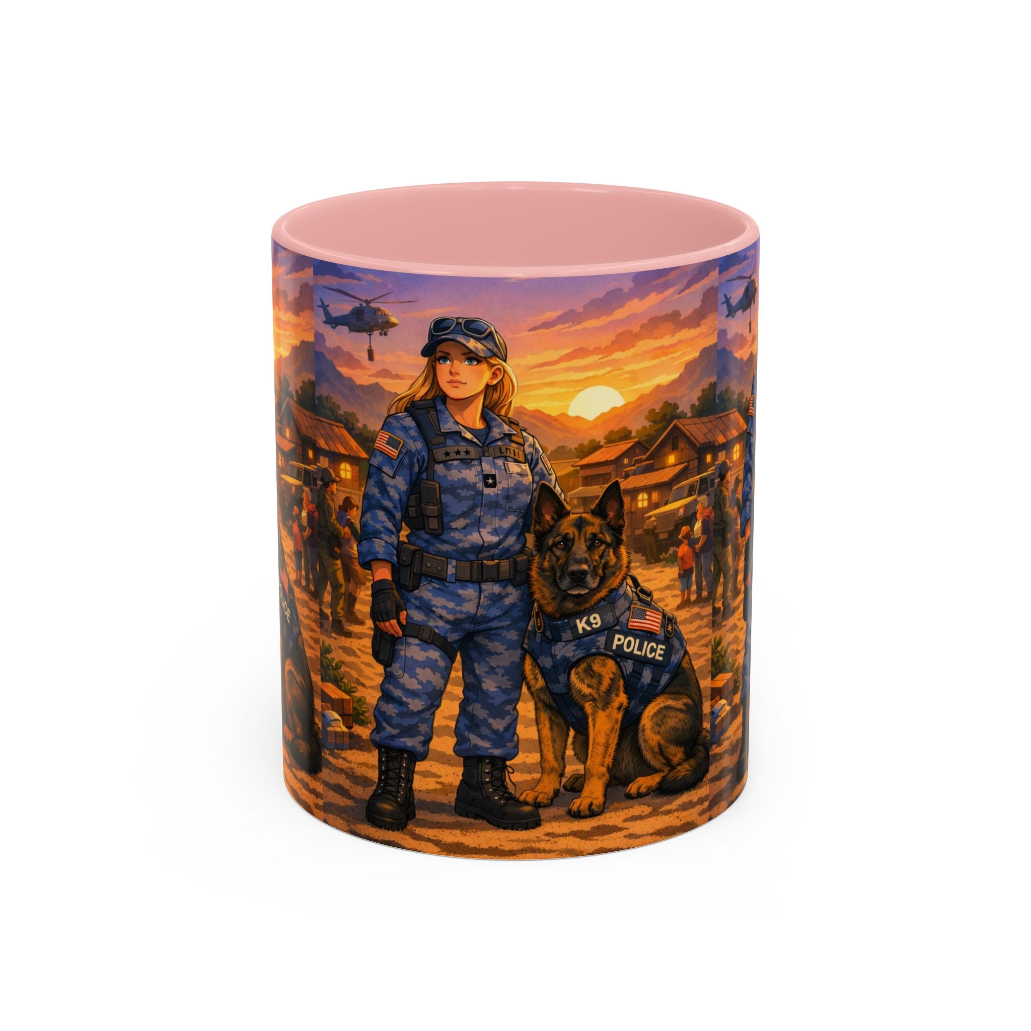 Police K9 Handler Coffee Mug — Tribute Accent Ceramic Mug (11/15oz)