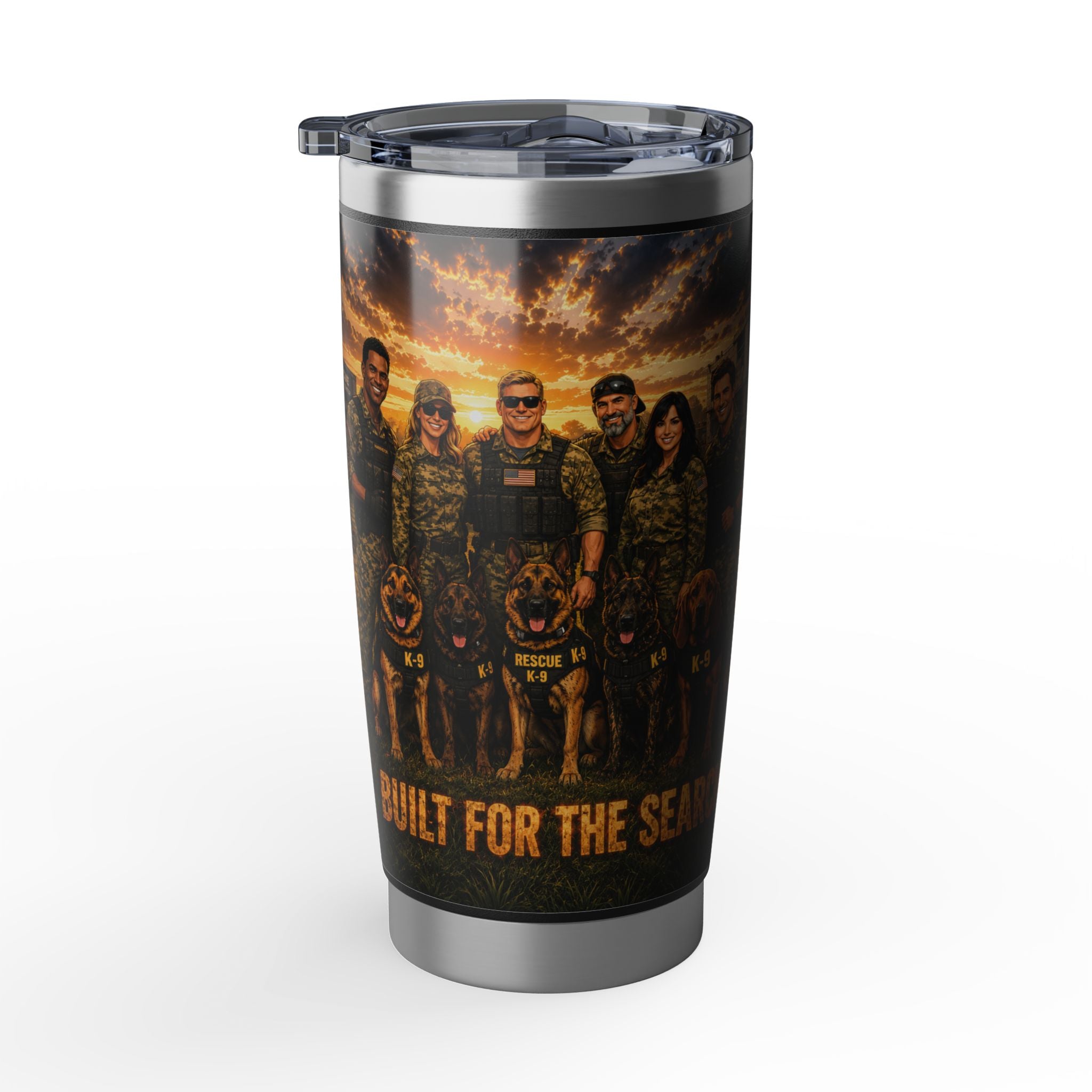 Search & Rescue K9 Tumbler — Veteran Dog Handler Travel Mug