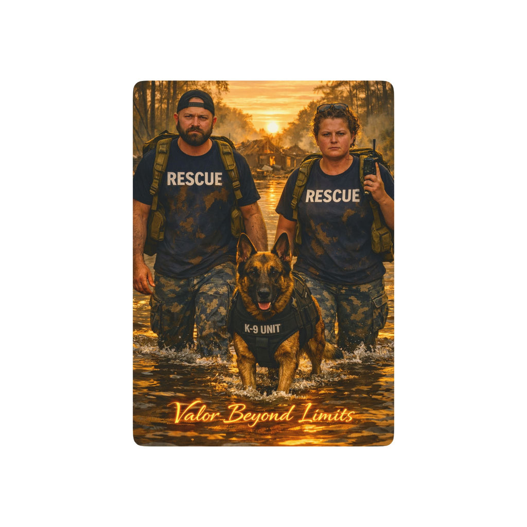 Rescue K-9 Playing Cards — 'Valor Beyond Limits' Poker Deck