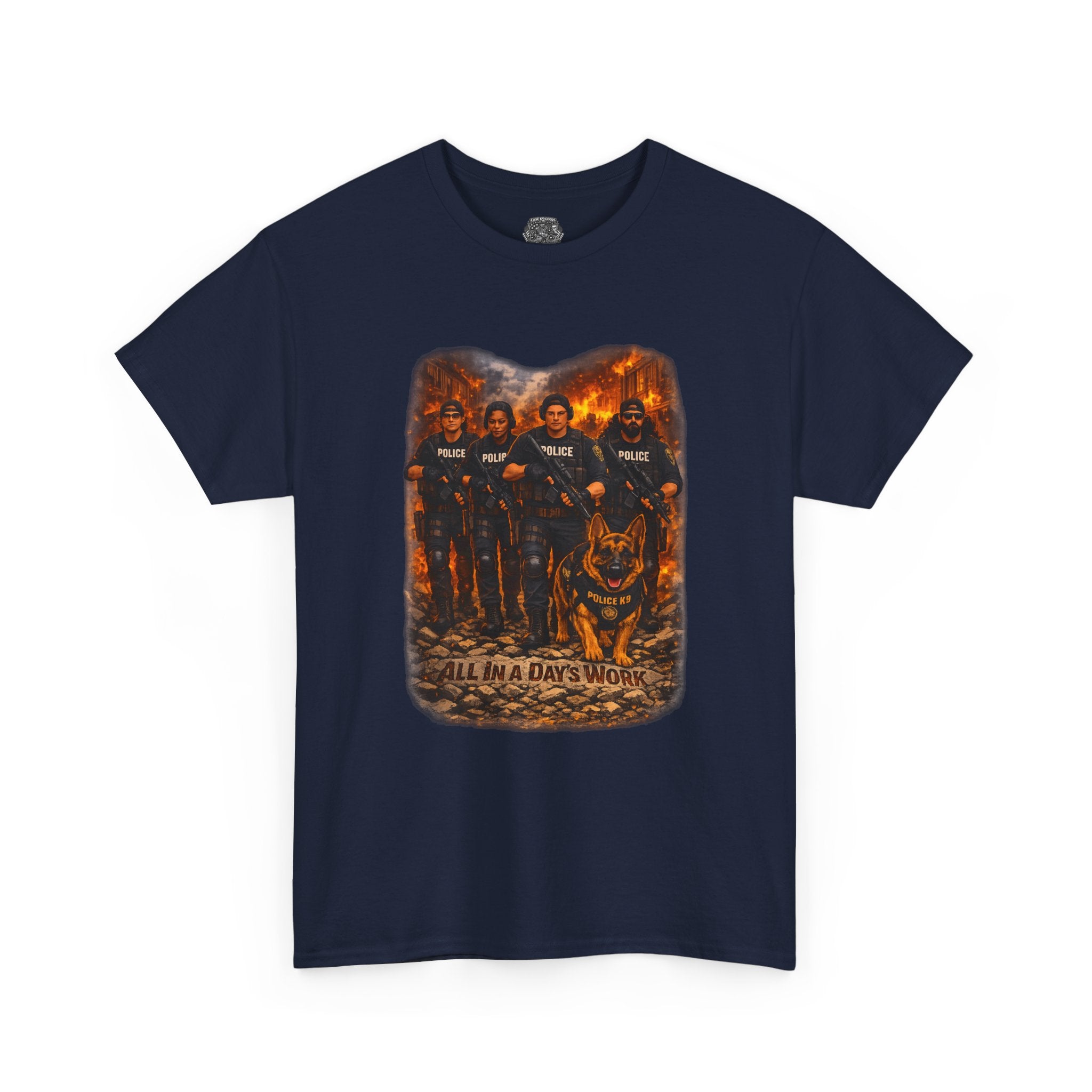 Days Work Tee — Classic Police All in a Day's Work Heavy Cotton T-Shirt