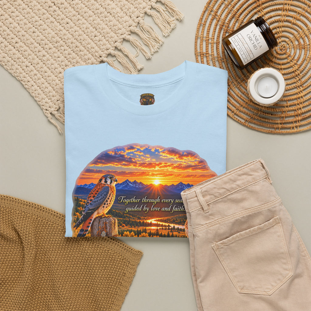 Sunset Mountain Eagle Wildlife T-Shirt