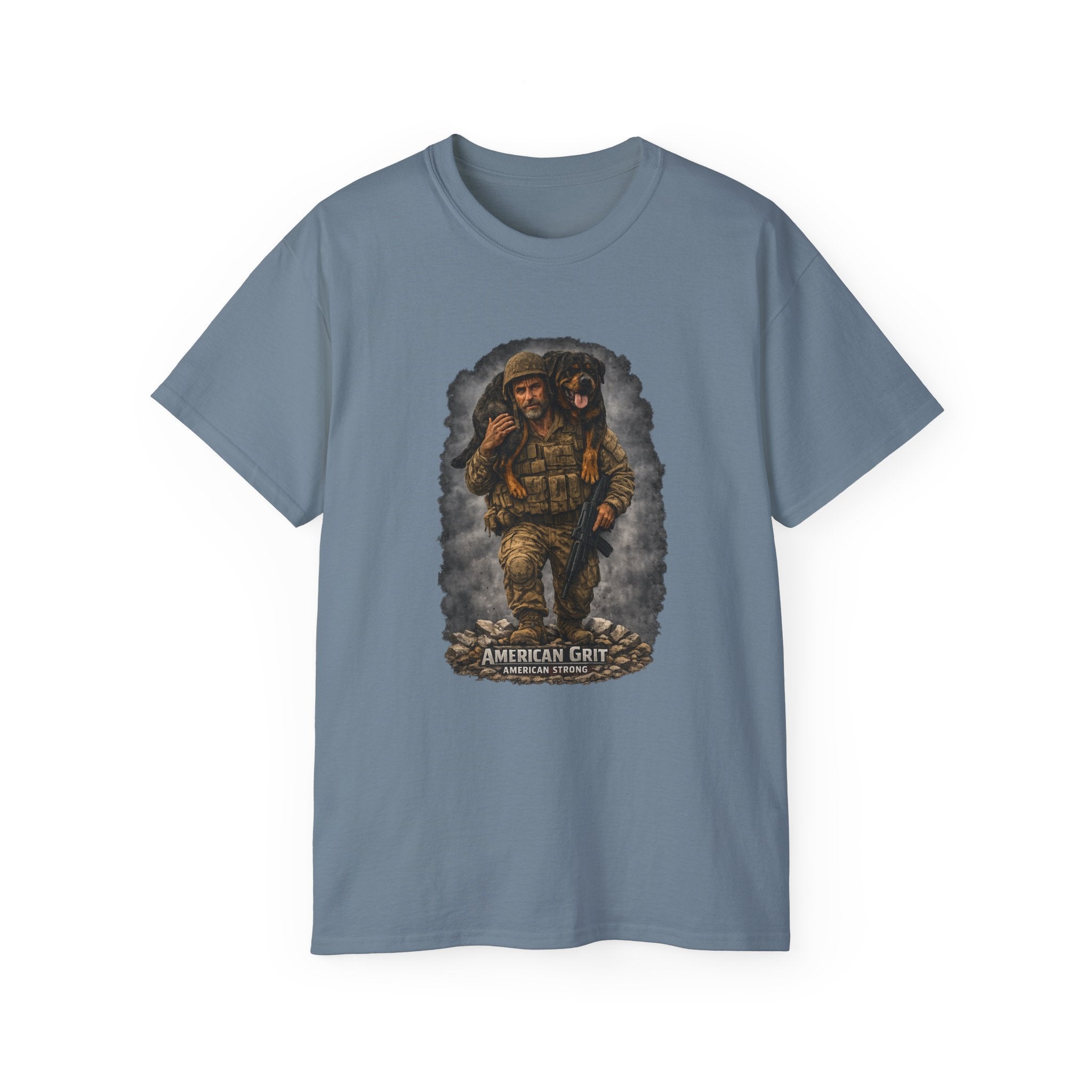 American Grit Military Soldier Tee — Patriotic Veteran T‑Shirt