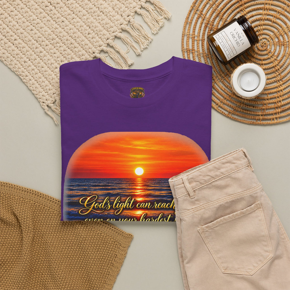 “You’ll Light Up My Whole World” Sunset Quote T-Shirt