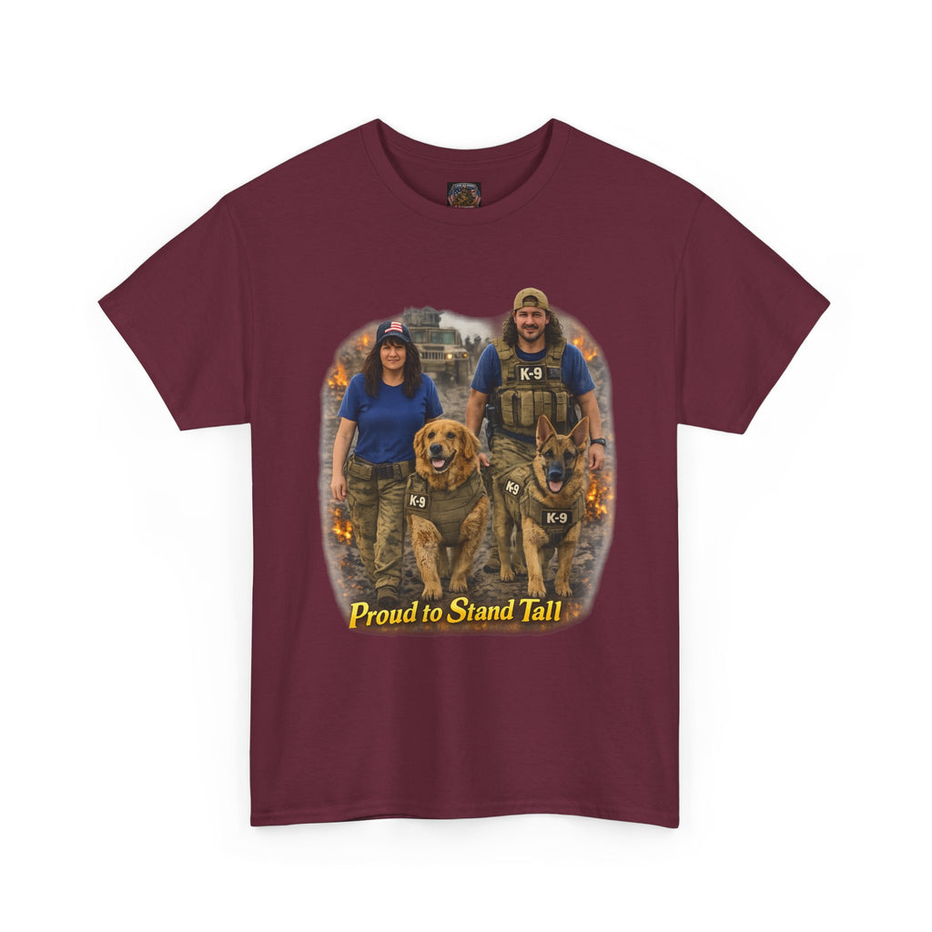 Proud to Stand Tall Tee — Military Working Dog Handler T-Shirt