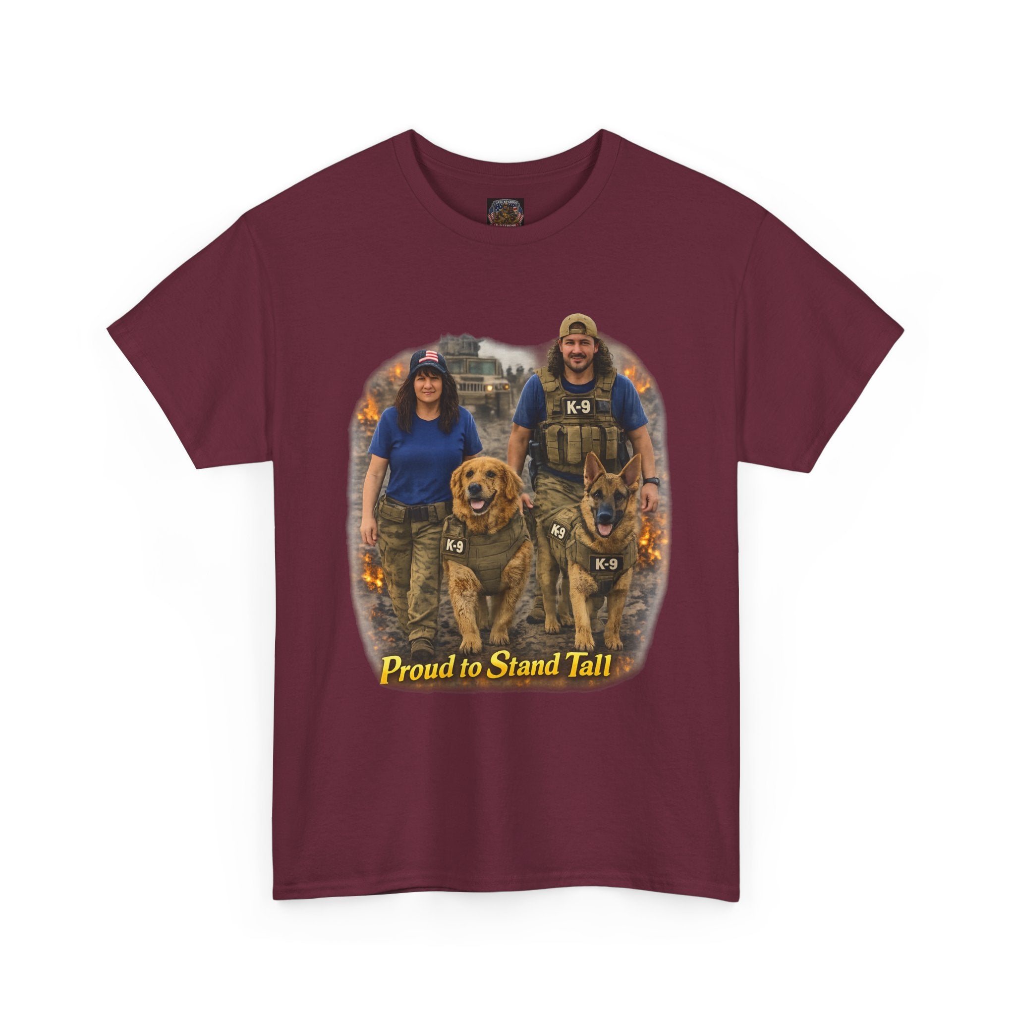 Proud to Stand Tall Tee — Military Working Dog Handler T-Shirt