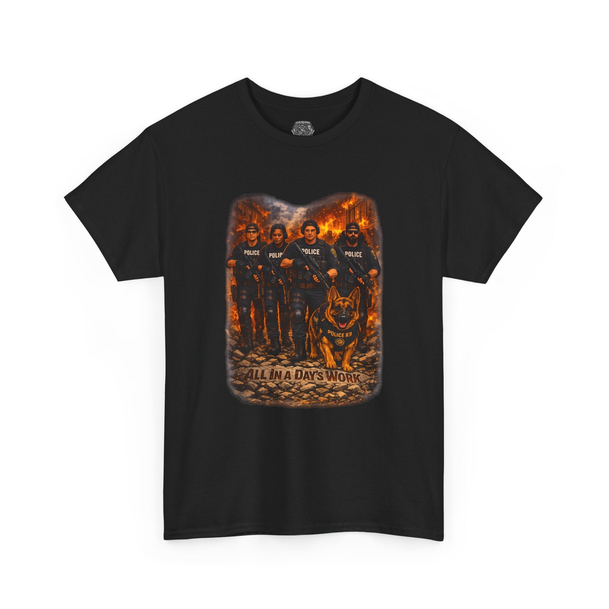 Days Work Tee — Classic Police All in a Day's Work Heavy Cotton T-Shirt