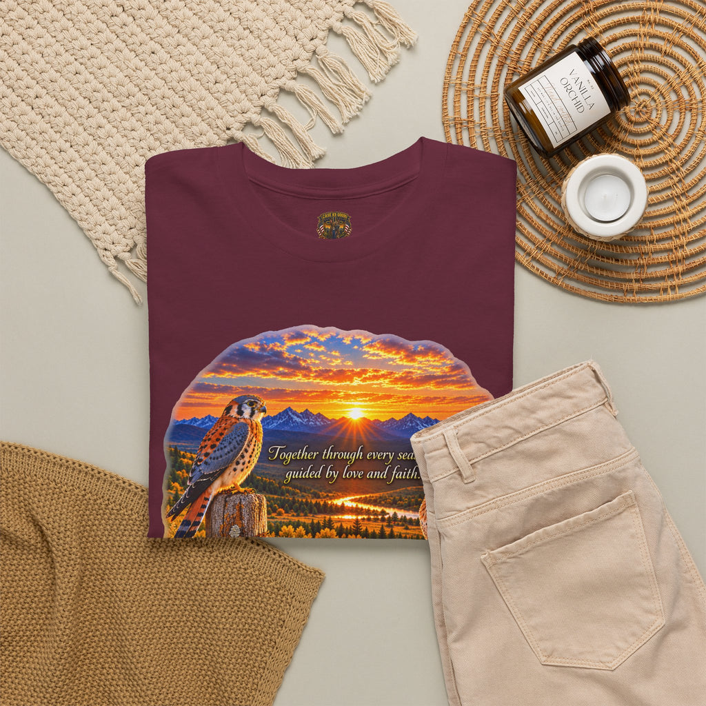 Sunset Mountain Eagle Wildlife T-Shirt