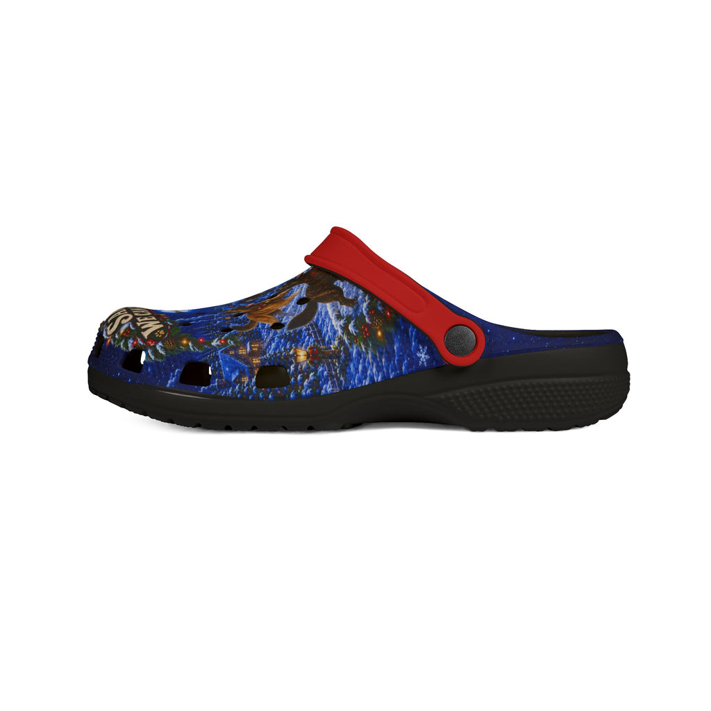 Christmas Santa Clogs – Malinois Dog 'Santa We Can Explain' EVA Foam Slip-Ons