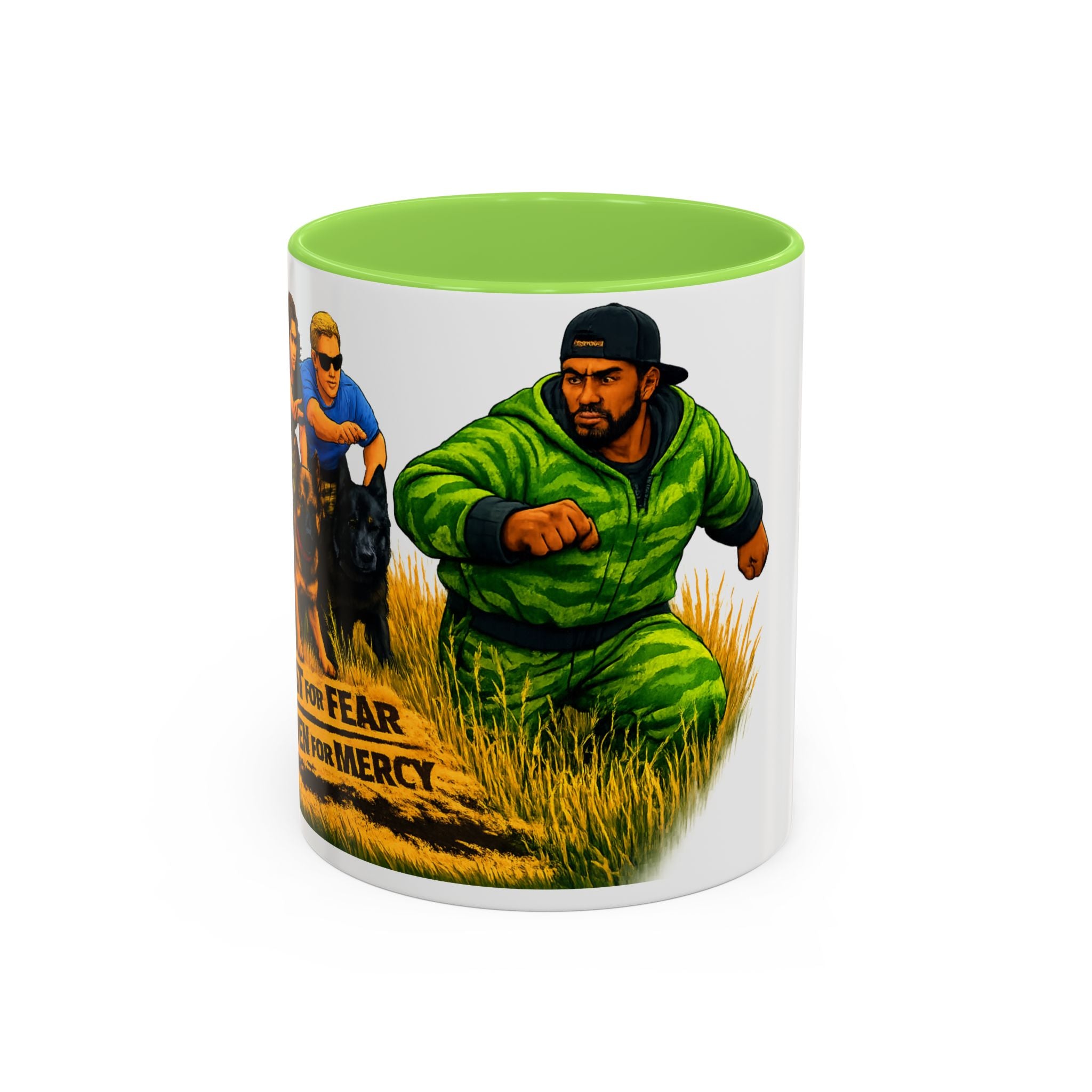 K9 Team Training Day Mug — 'No Fear, No Mercy' Coffee Cup