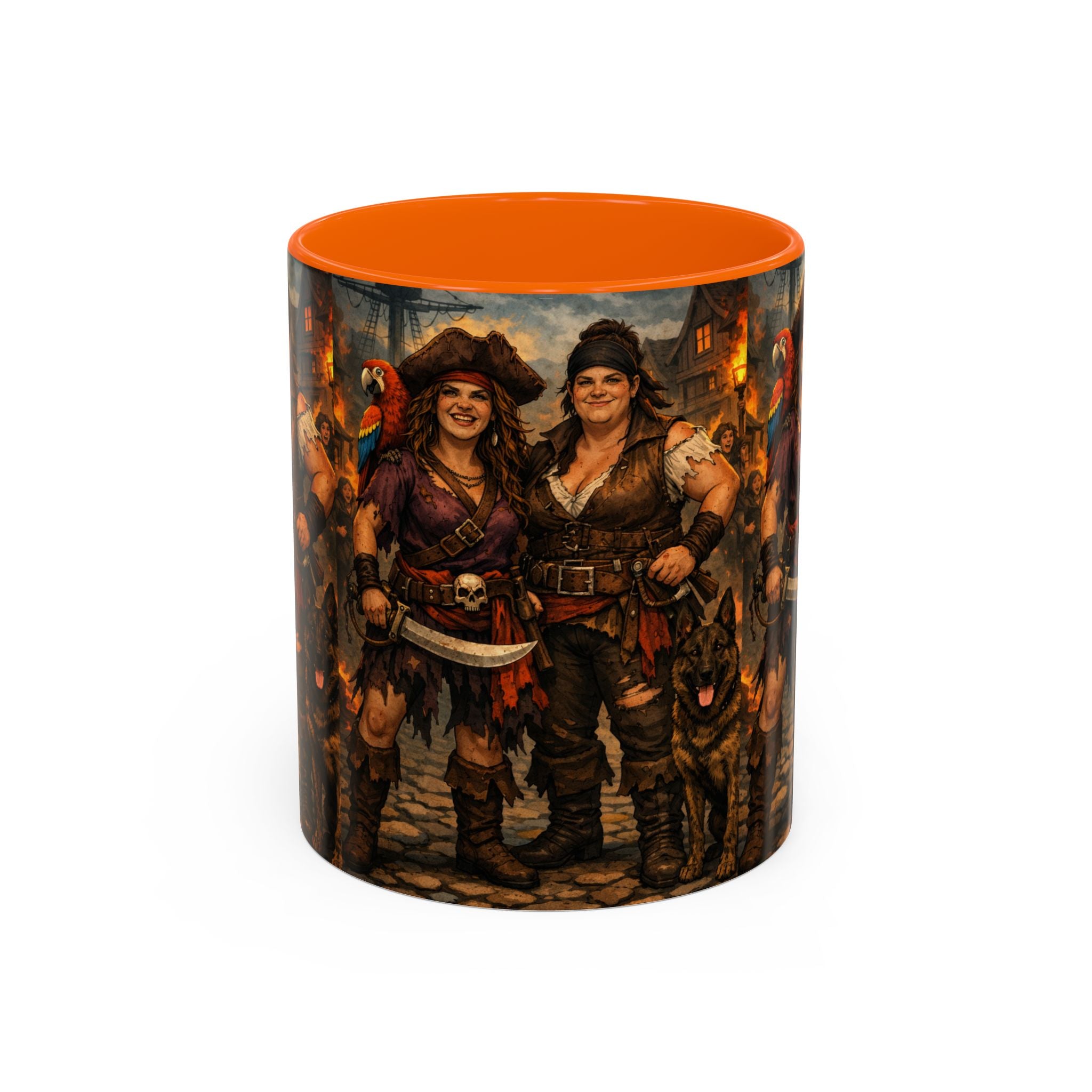 Pirate Family Coffee Mug — Fantasy Buccaneer Artwork 11/15oz