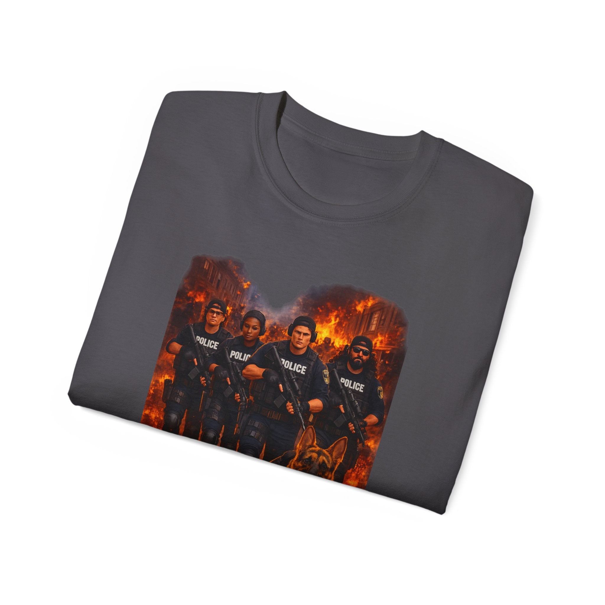 Police K9 Unit Tee — Firestorm Patrol Graphic Shirt