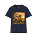 Puppies Dreams Sunset T‑Shirt — Fantasy Dog Adventure Scene