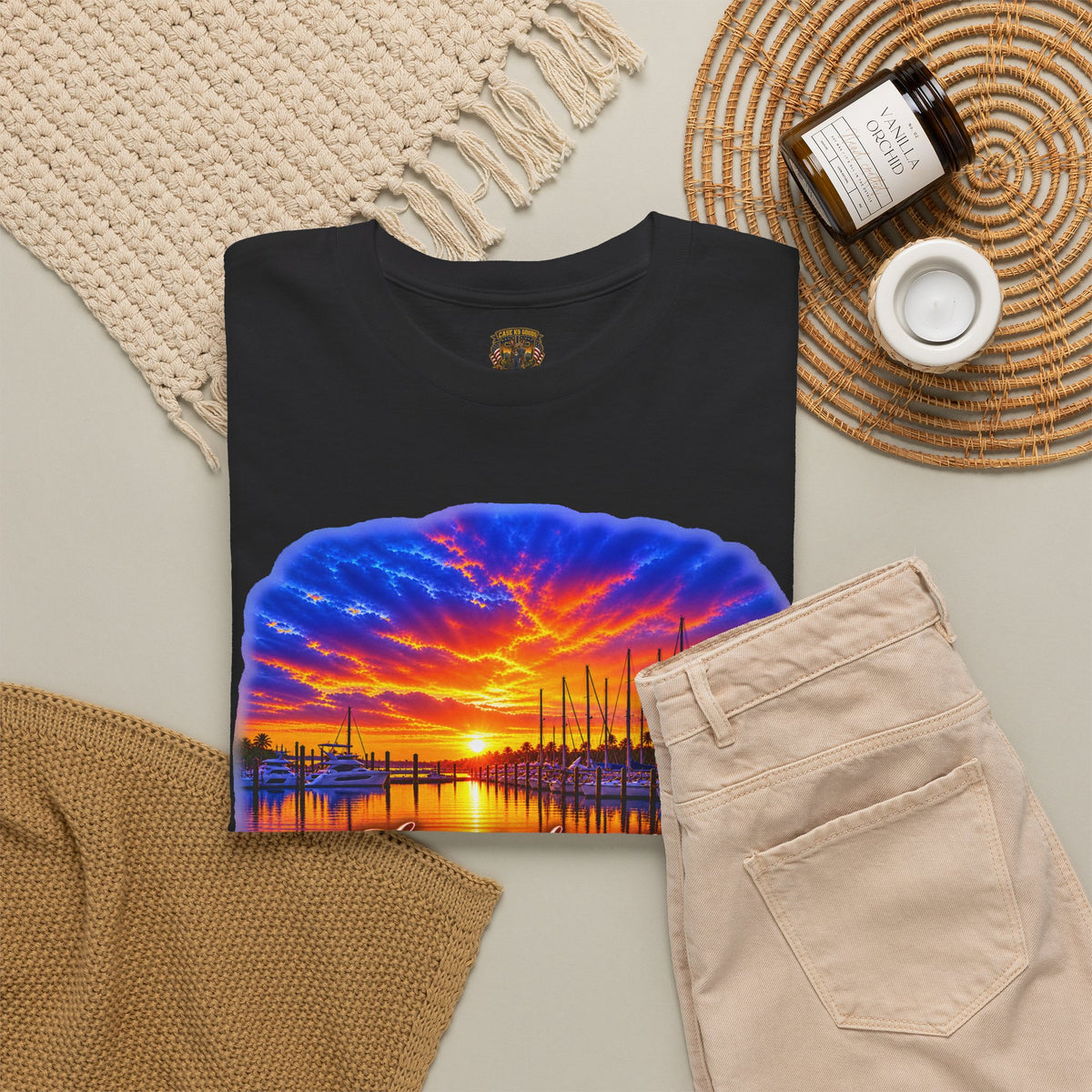 Sunset Harbor Inspirational Quote T-Shirt