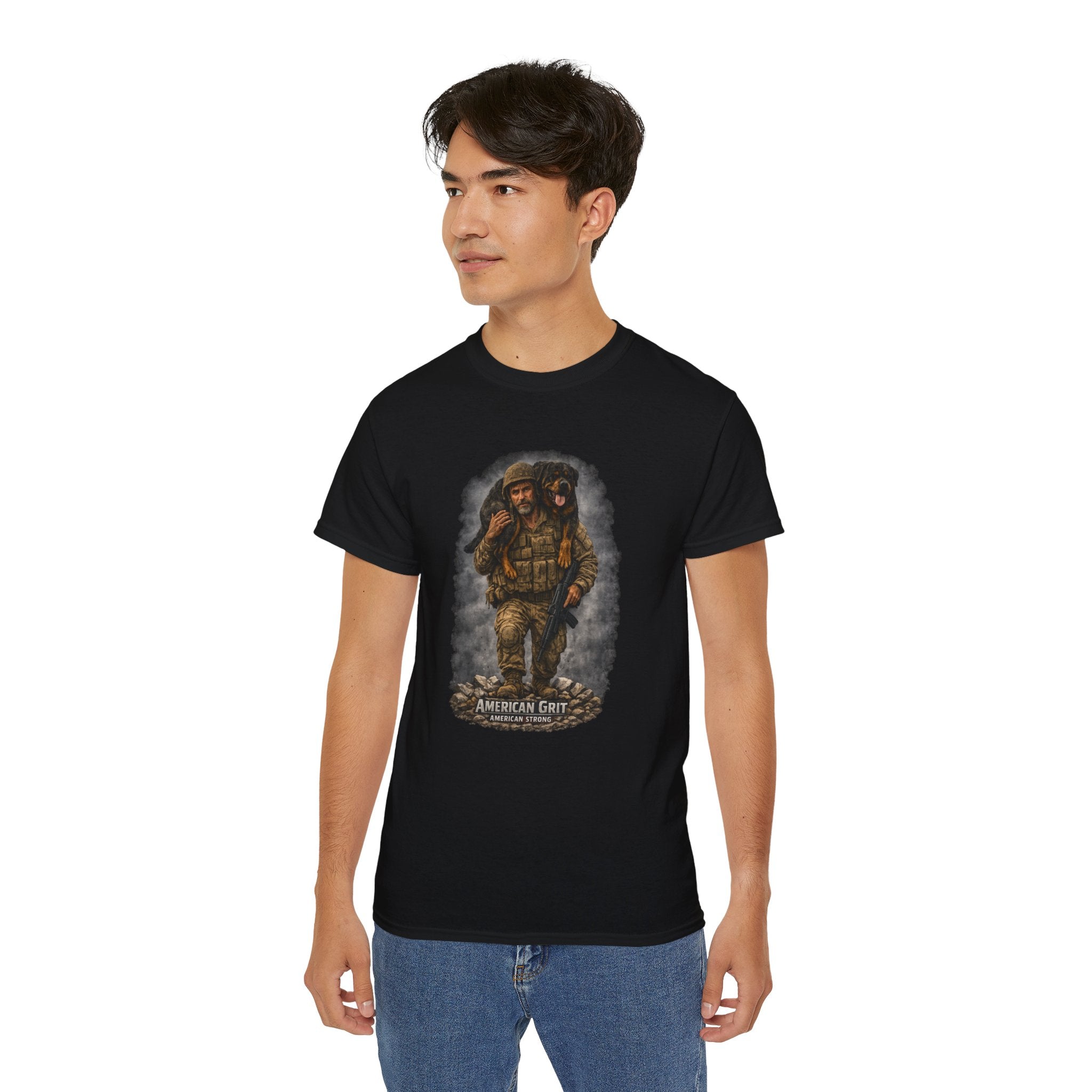 American Grit Military Soldier Tee — Patriotic Veteran T‑Shirt
